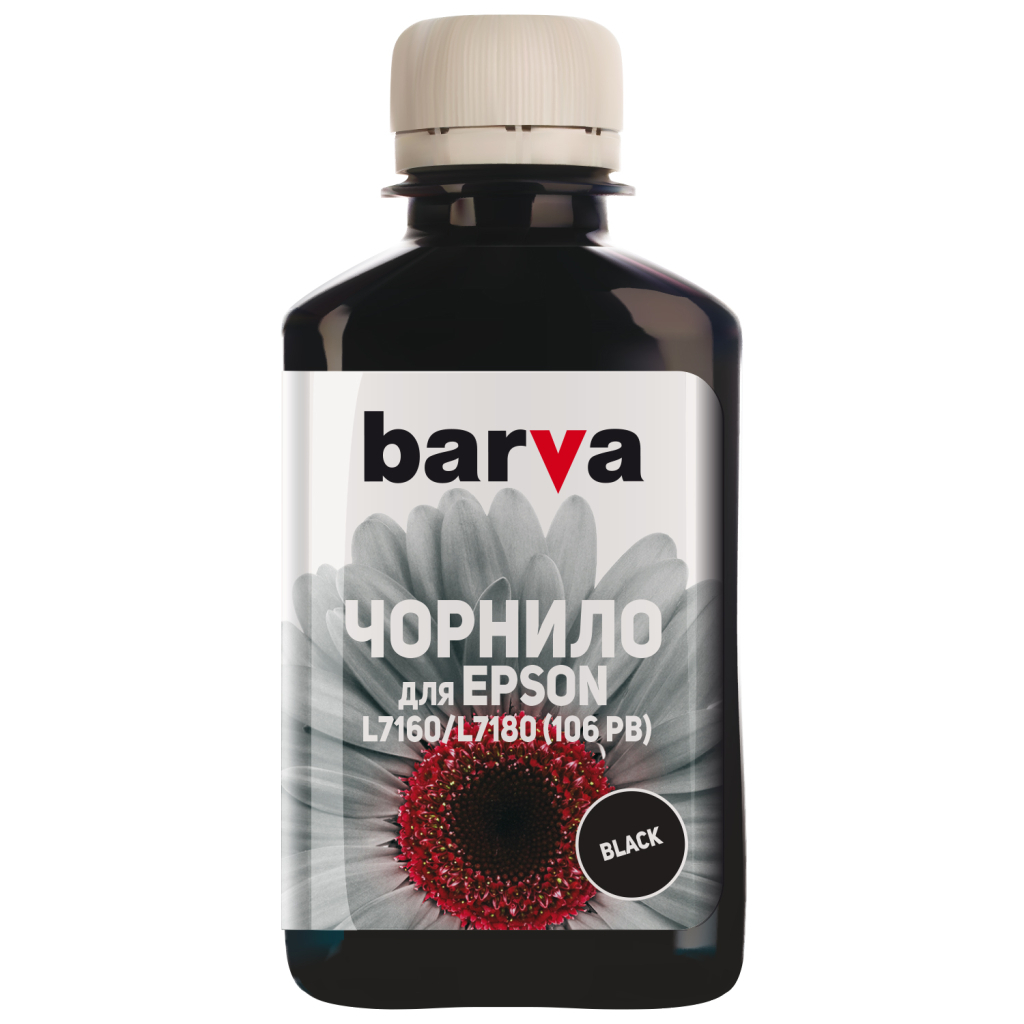 Чорнило Barva Epson 106 180 мл, photo-black (E106-787) - зображення 1