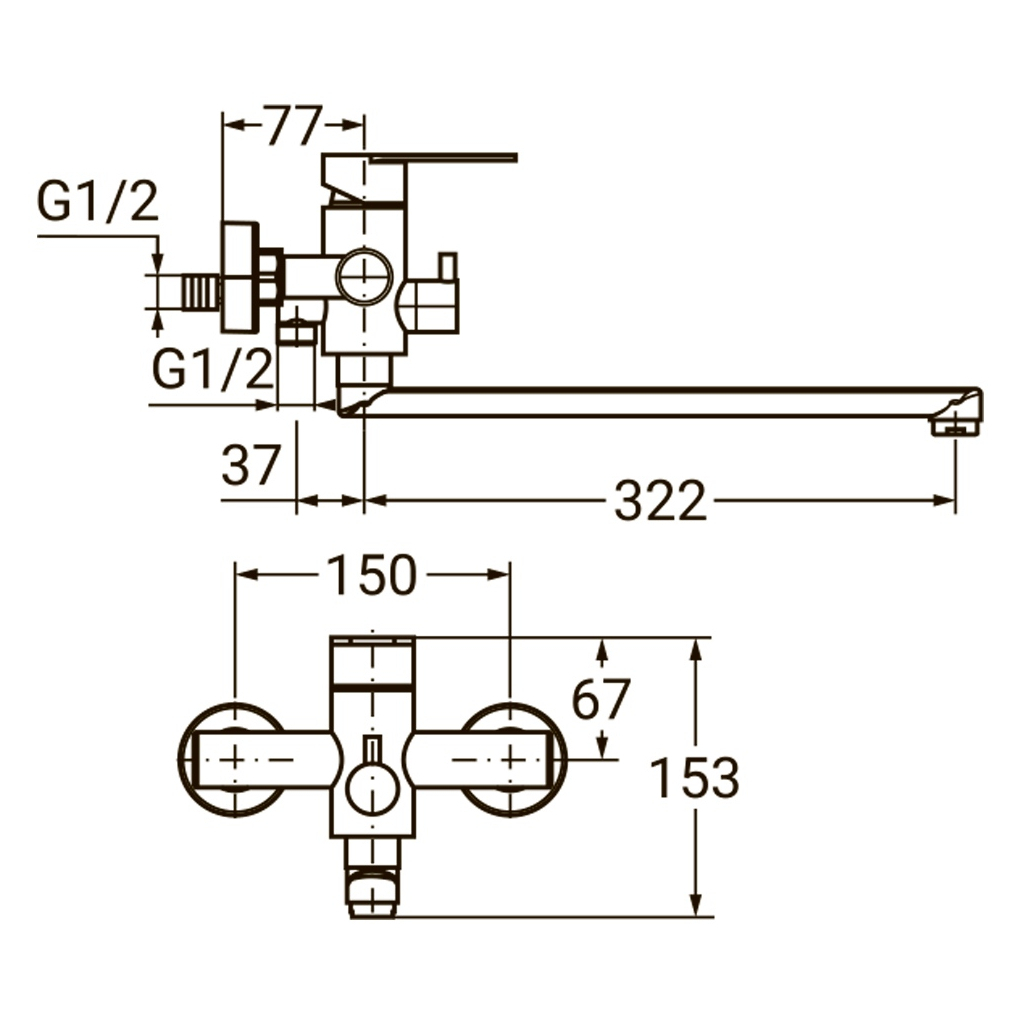 Змішувач AQUATICA HT-2C271P - зображення 2