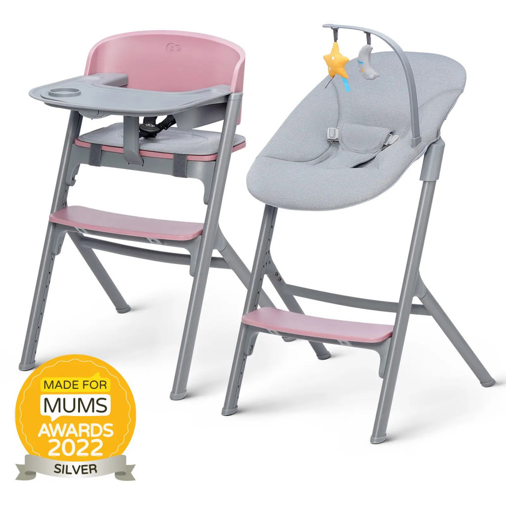 Стілець для годування Kinderkraft з шезлонгом Livy Calmee Aster Pink (5902533919635) - зображення 8