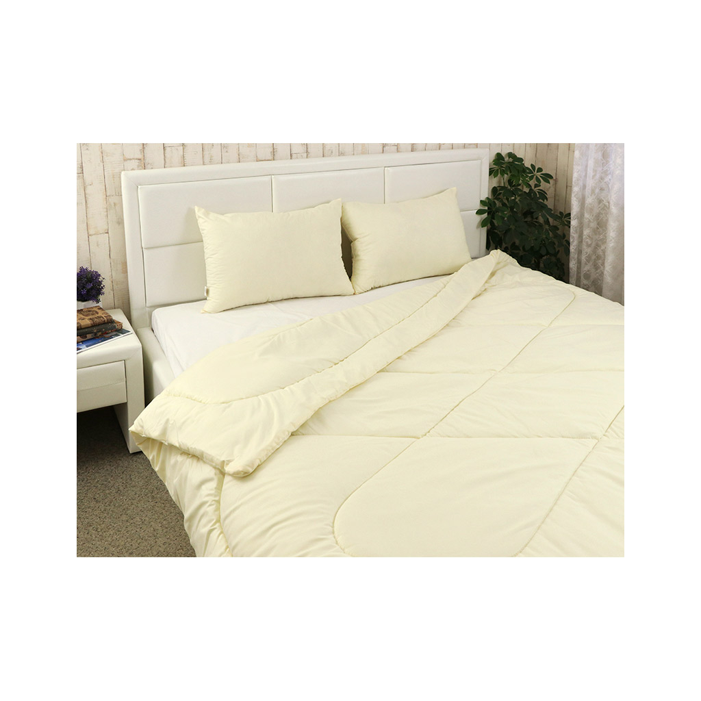 Ковдра Руно набір ковдра 200х220 + 2 подушки 50х70 (925.52СЛБ_Молочний) - зображення 2