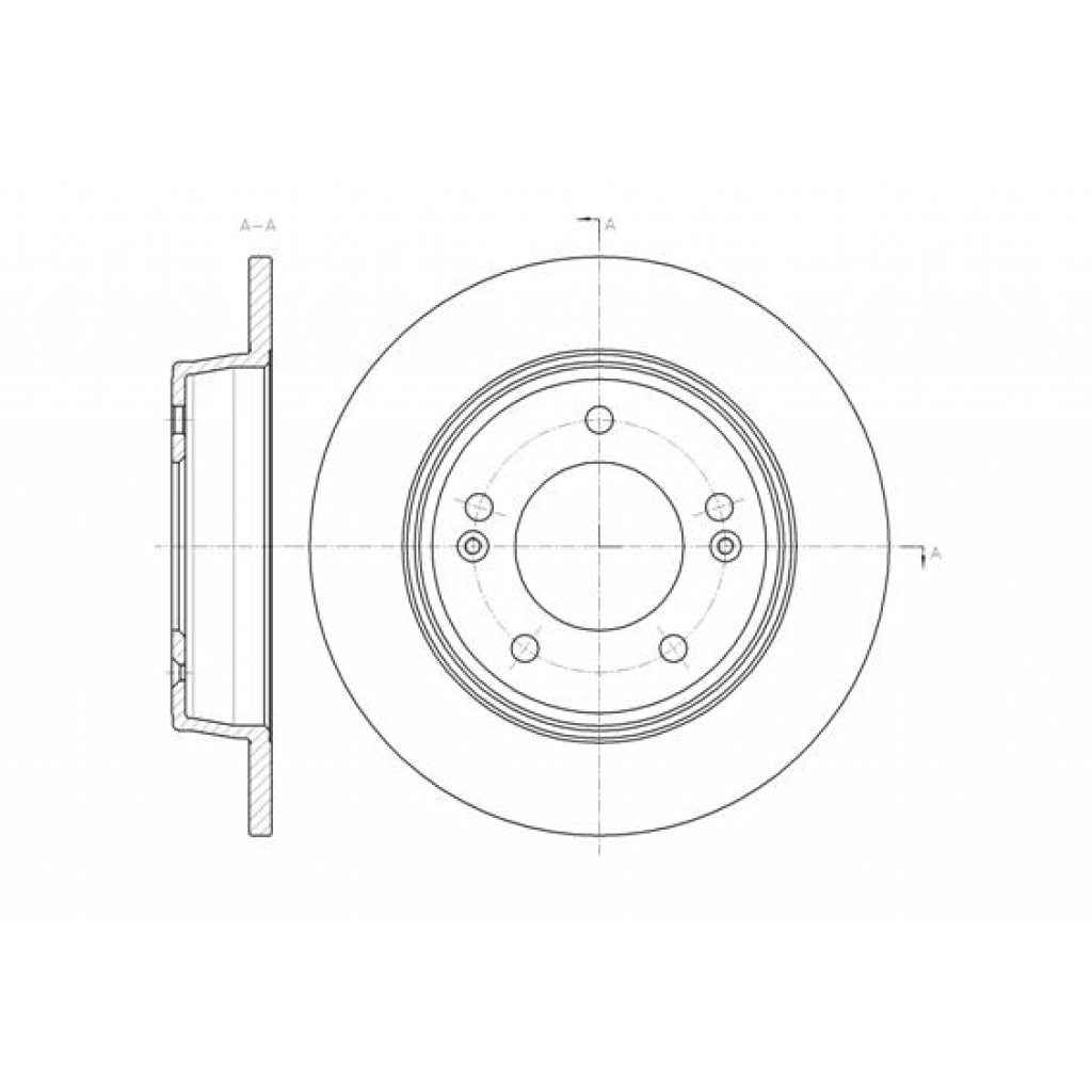 Гальмівний диск REMSA 61435.00 - зображення 1