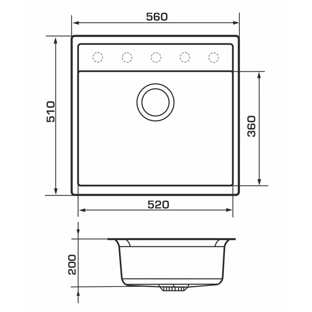 Мийка кухонна GRANADO LERIDA grafito (gr0409) - зображення 6