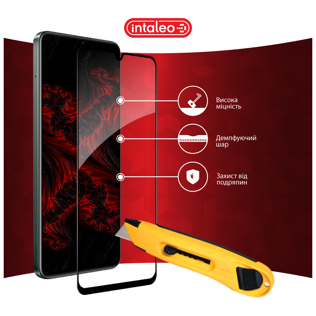 Скло захисне Intaleo Full Glue Realme C61 Black (1283126594052) - зображення 5