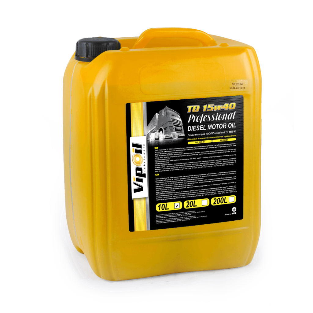 Моторна олива VIPOIL VipOil Professional TD 15W-40 CD/SF, 10л (0162850) - зображення 1