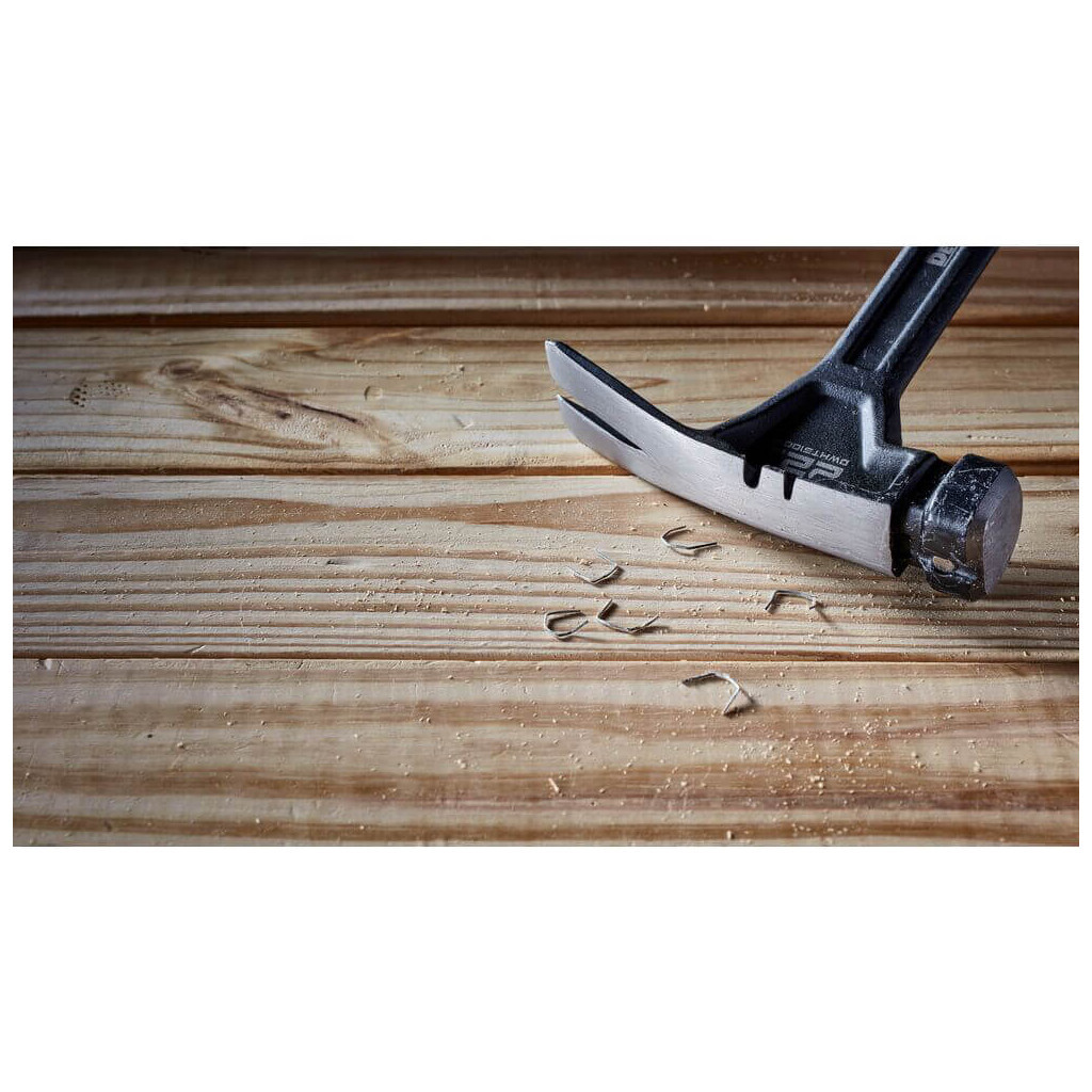 Молоток DeWALT RIP-CLAW, суцільнометалевий, 624 г, з прямим цвяходером (DWHT51006-0) - изображение 6