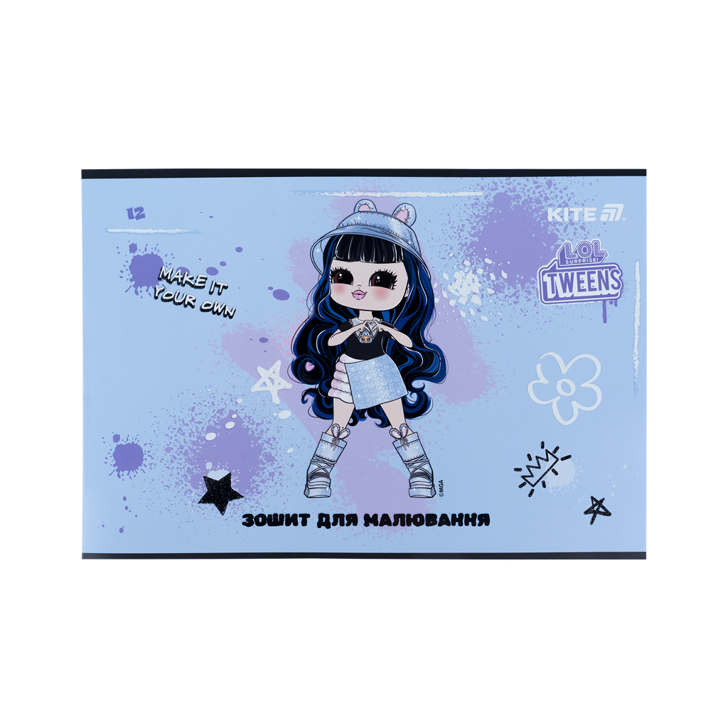 Альбом для малювання Kite LOL, 12 аркушів (LO25-241) - изображение 5