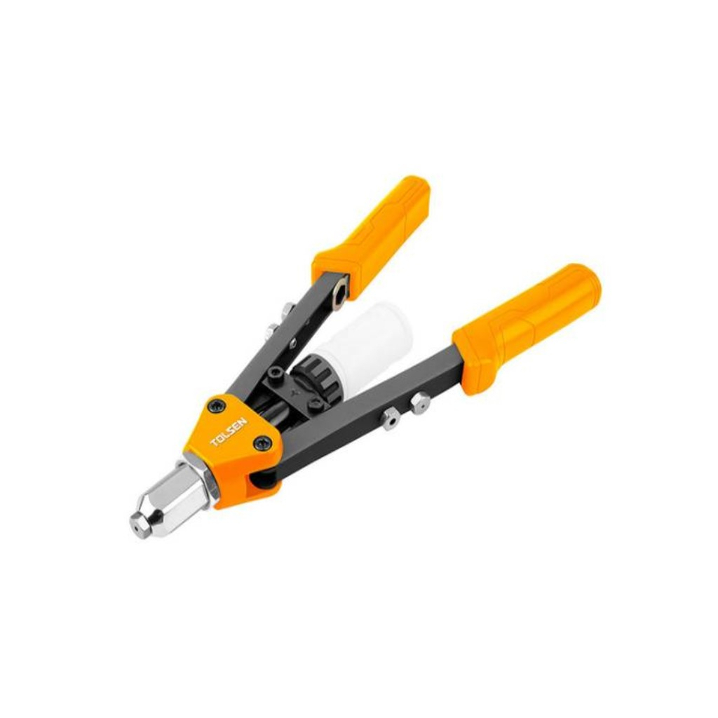 Заклепувальник Tolsen ПРОФІ двуручний 330 мм, 5 насадок 2.4-6.4 мм (43096) - зображення 1