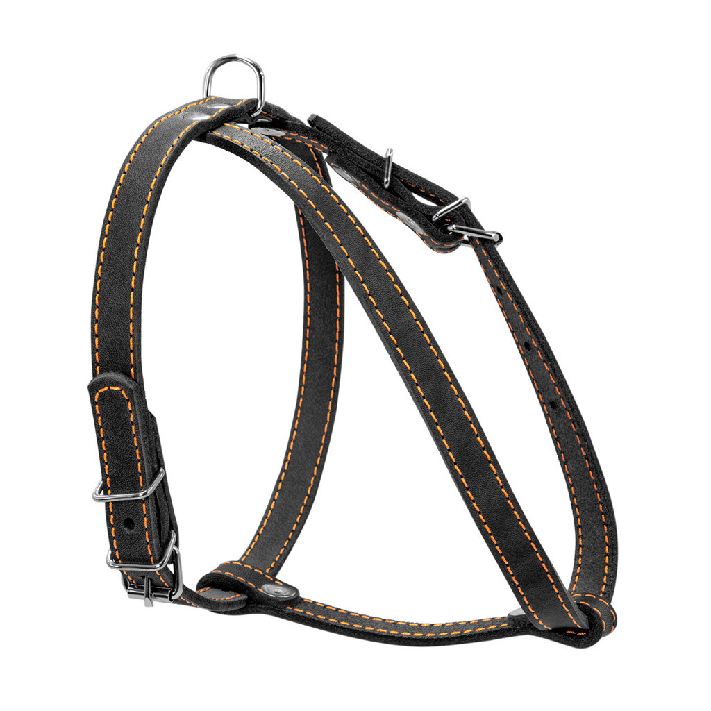 Шлея для собак Collar одинарна для малих порід Ш 14 мм А:40-48 см В:43-51 см чорна (06341) - зображення 1