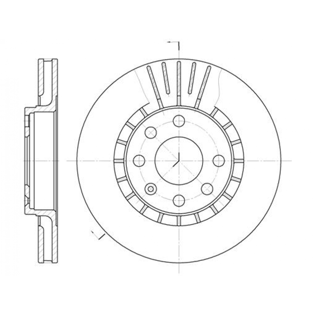 Гальмівний диск REMSA 6178.10 - зображення 1