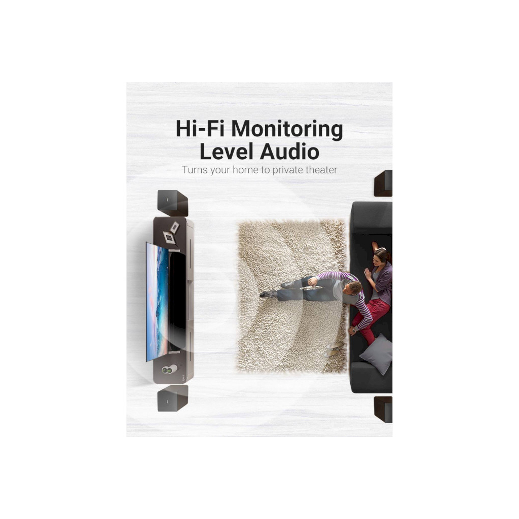 Кабель мультимедійний HDMI to HDMI 2.0m V2.1 8K 60Hz Silver Metal Type Vention (ALCIH) - зображення 8