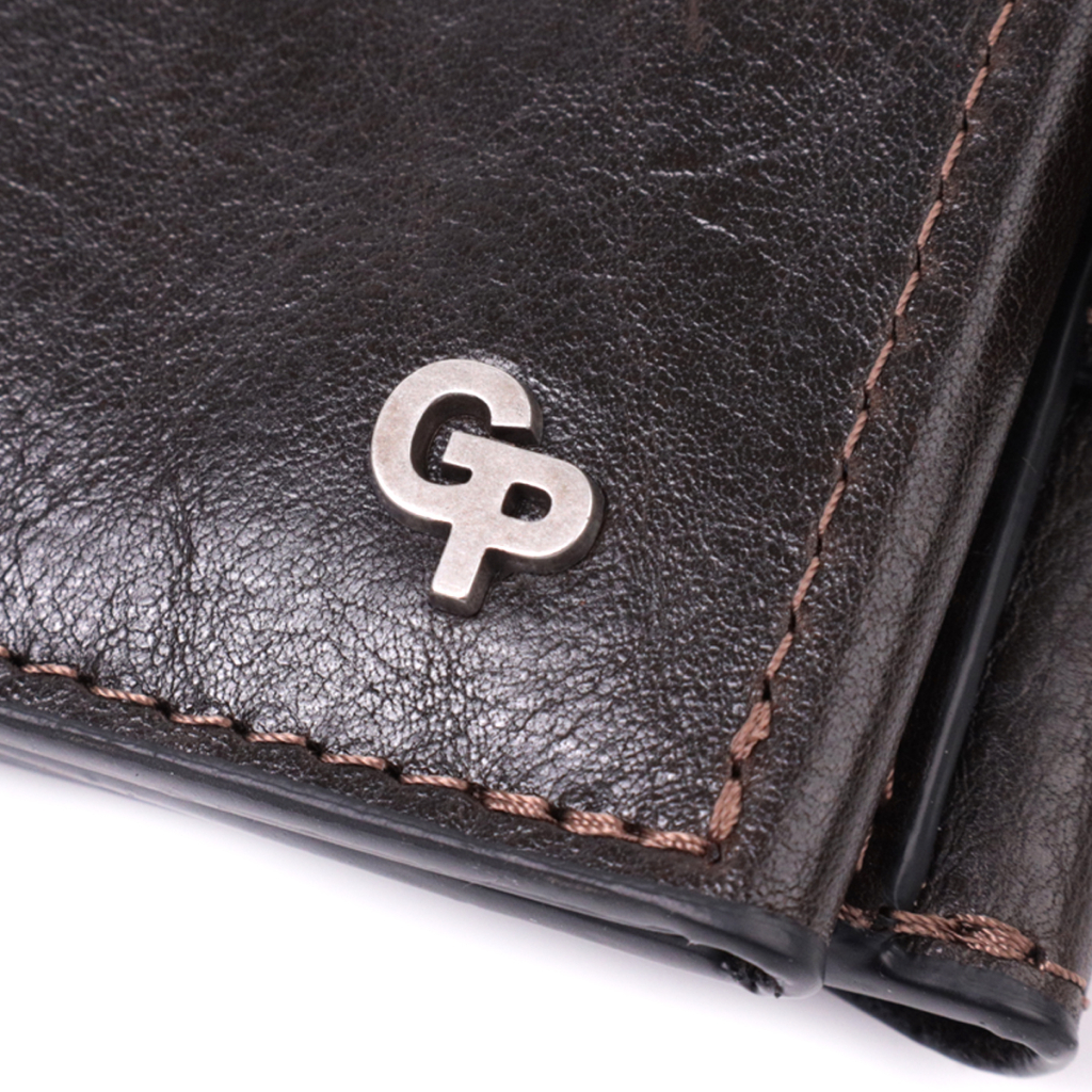 Гаманець Grande Pelle З натуральної шкіри Коричневий (22574) - изображение 12