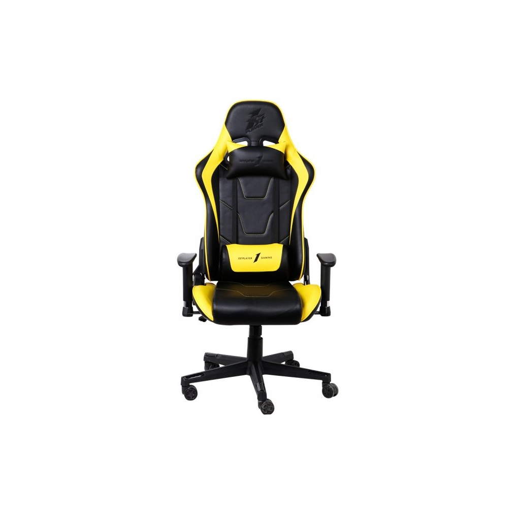 Крісло ігрове 1stPlayer FK2 Black-Yellow - зображення 1