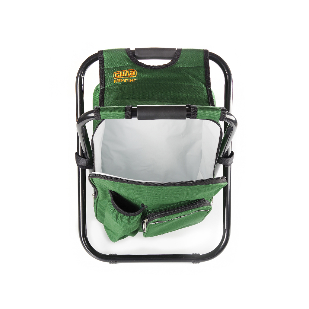 Стілець складаний СИЛА 28х35х43 см сталевий каркас D19mm з термосумкою (960768) - зображення 2