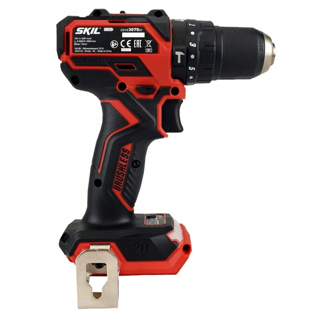 Шуруповерт Skil акумуляторний безщітковий ударний 3075 CA Compact (без АКБ та ЗП) (CD1E3075CA) - изображение 3