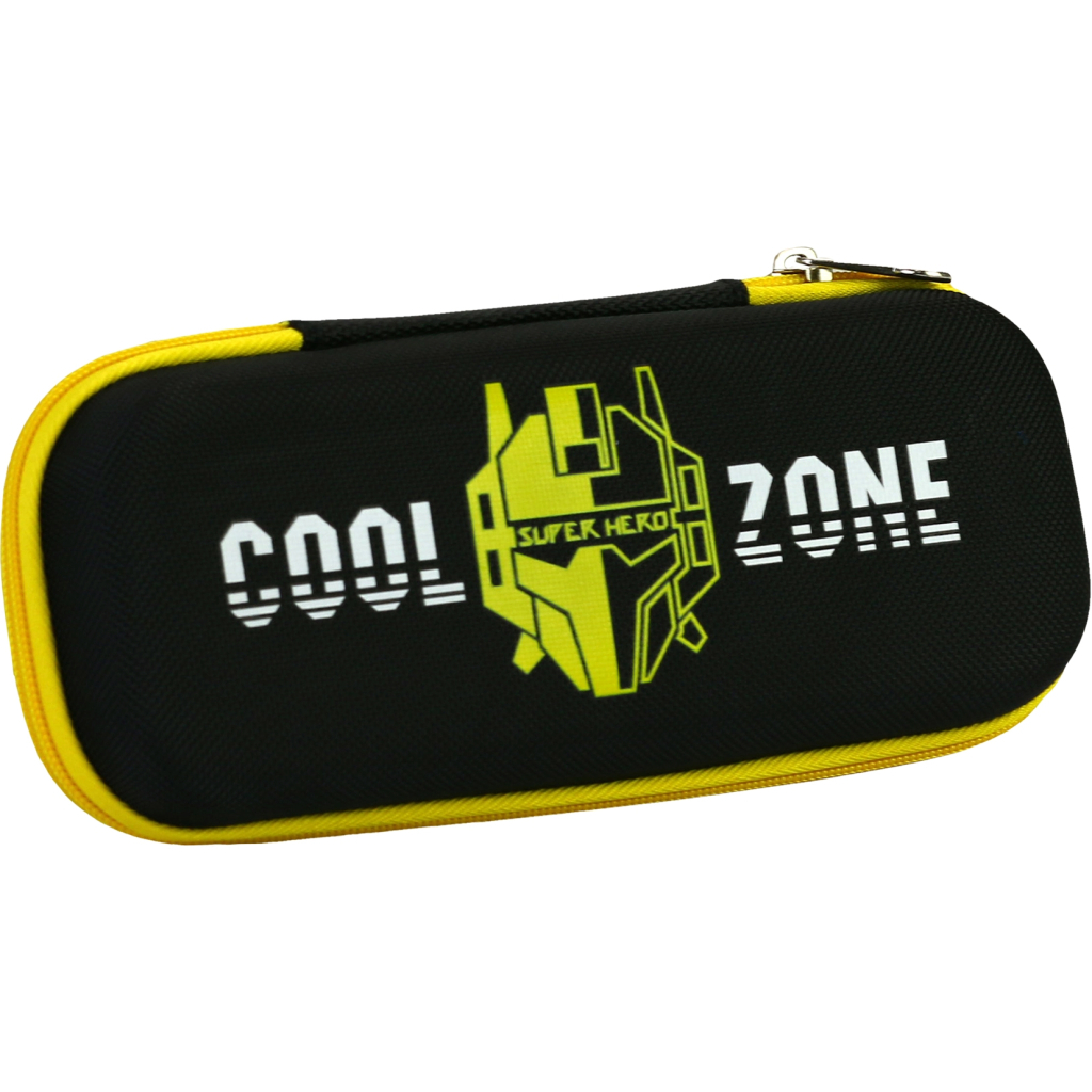 Пенал Cool For School з тисненням 1 відділення Чорний (B-8007-black) - зображення 1