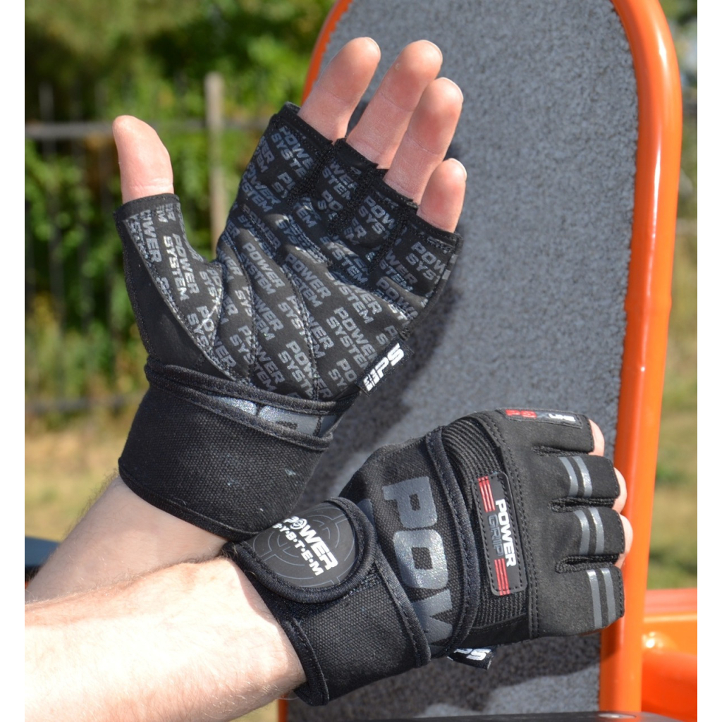 Рукавички для фітнесу Power System PS-2800 Power Grip Black XXL (PS-2800_XXL_Black) - зображення 2
