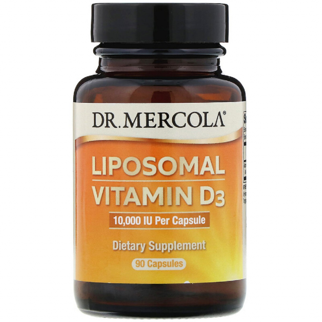 Вітамін Dr. Mercola Вітамін D3 Ліпосомальний, 10000 МО, Liposomal Vitamin D3, 90 (MCL-03201) - зображення 1