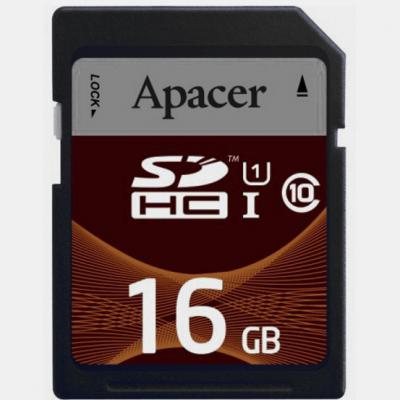 Карта пам'яті Apacer 16GB SDHC UHS-I 95/45 Class10 (AP16GSDHC10U2-R) - зображення 1