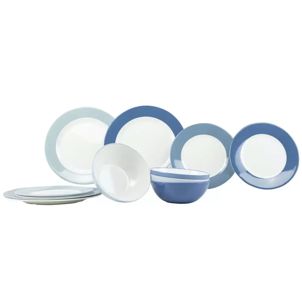 Набір туристичного посуду Gimex Tableware Colour 12 Pieces 4 Person Sky (6910121) - зображення 1