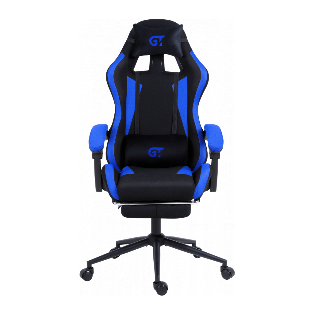 Крісло ігрове GT Racer X-2324 Black/Blue (X-2324 Fabric Black/Blue) - зображення 1