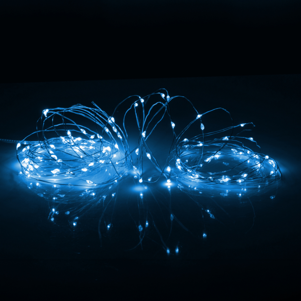 Гірлянда YES! Fun Нитка на мідному дроті 100 LED Холодно-біла 10 м Статична USB (975036) - зображення 3