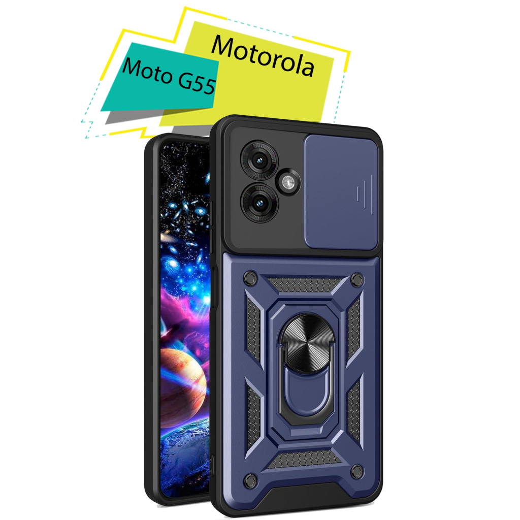 Чохол до мобільного телефона BeCover Military Motorola Moto G55 Blue (713057) - зображення 1