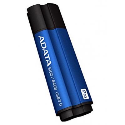 USB флеш накопичувач ADATA 64GB S102PRO Blue USB 3.1 (AS102P-64G-RBL) - зображення 2