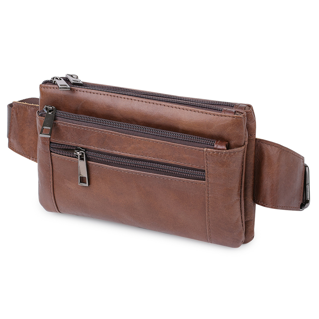 Сумка Vintage На пояс унісекс Коричнева (20457) - зображення 1