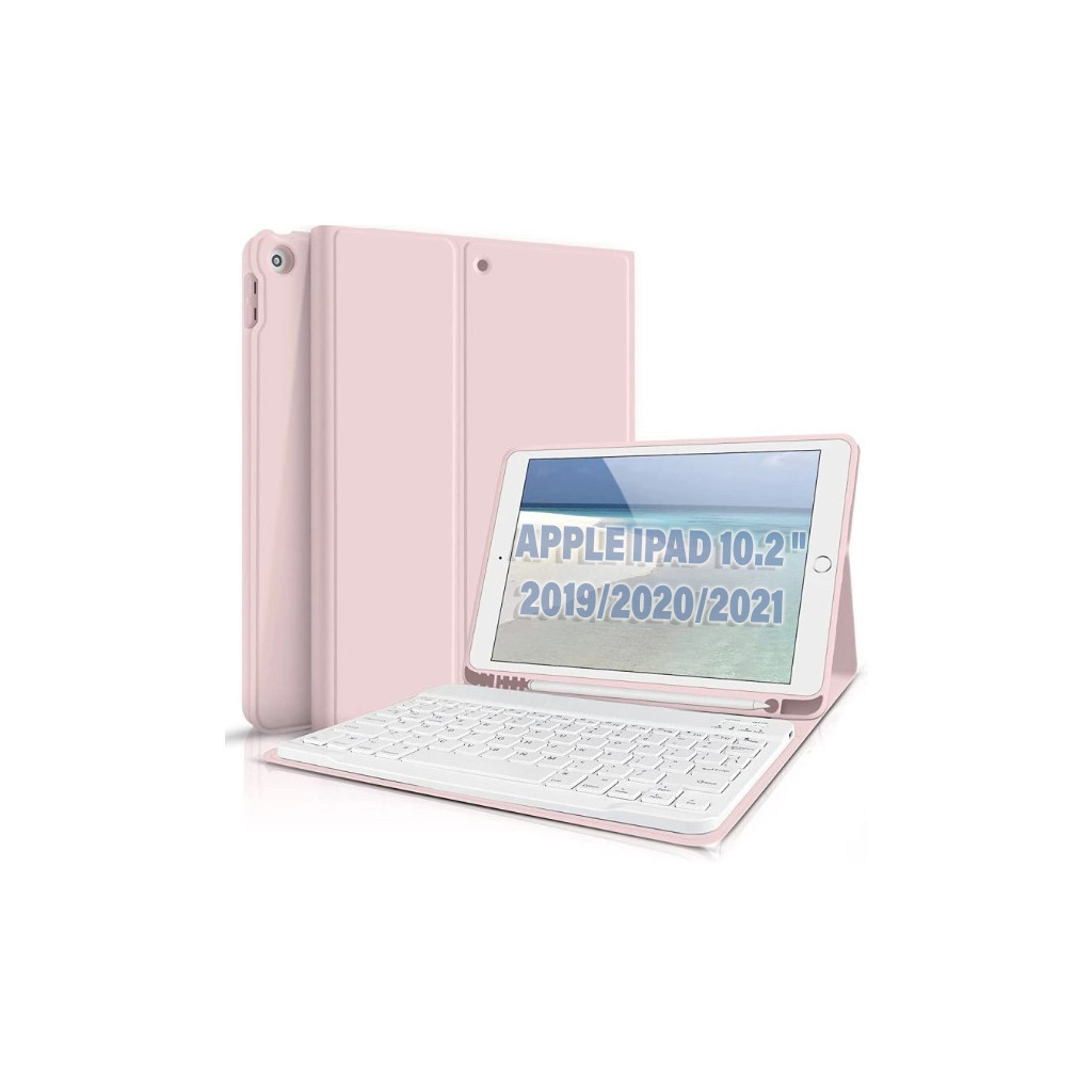 Чохол до планшета BeCover Keyboard Apple iPad 10.2 2019/2020/2021 Pink (711137) - зображення 1