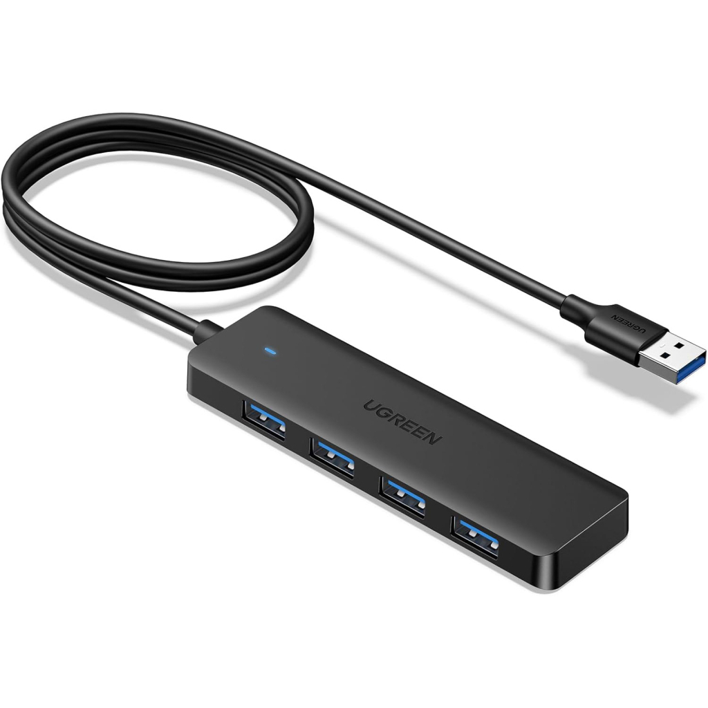Концентратор Ugreen USB 3.0 to 4хUSB 3.0 1.0m Space Gray CM219 (35574) - зображення 1