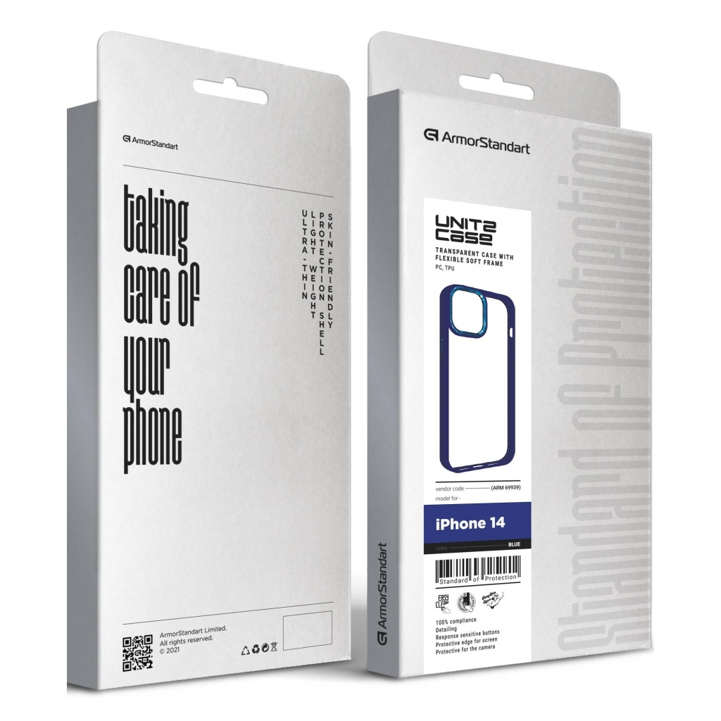 Чохол до мобільного телефона Armorstandart UNIT2 Apple iPhone 14 Blue (ARM69939) - зображення 5
