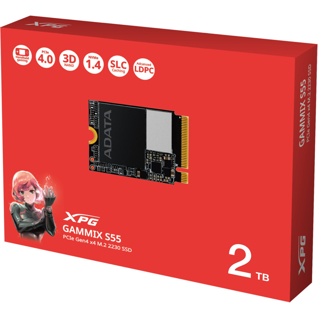 Накопичувач SSD M.2 2230 2TB GAMMIX S55 ADATA (SGAMMIXS55-2T-C) - зображення 3
