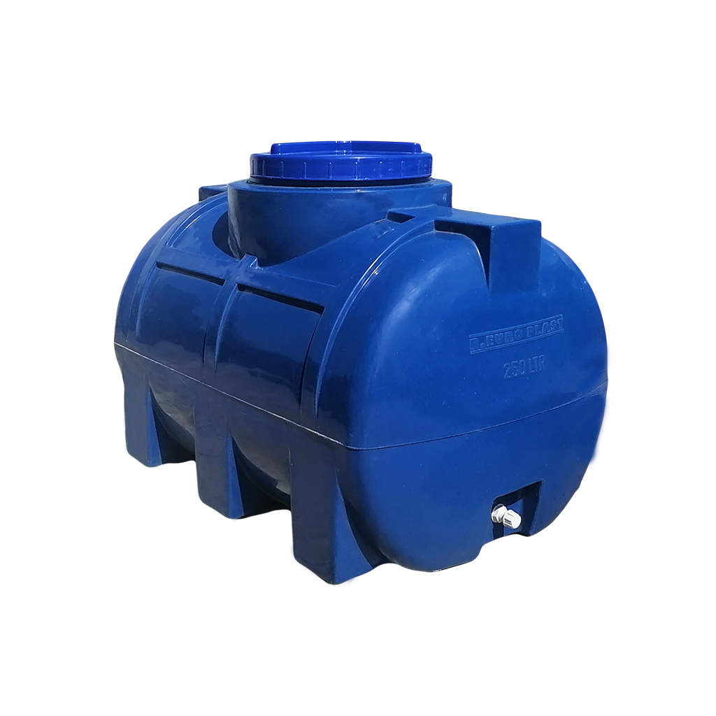 Ємність для води Рото Європласт горизонтальна харчова 250 л синя (37) - зображення 1