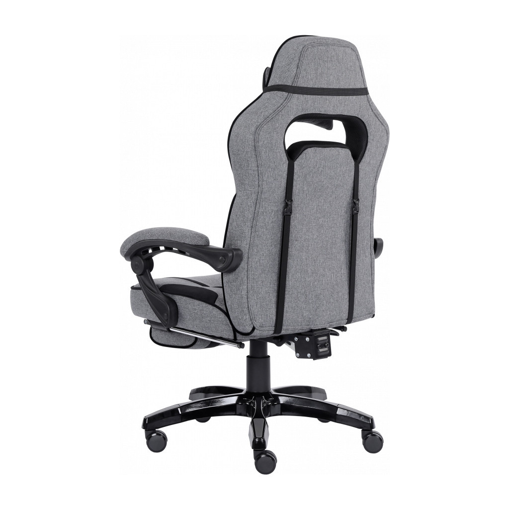 Крісло ігрове GT Racer X-2749-1 Gray/Black Suede (X-2749-1 Fabric Gray/Black Suede) - зображення 4