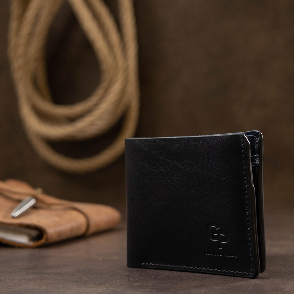 Портмоне Grande Pelle Шкіряне Синє (11552) - зображення 8