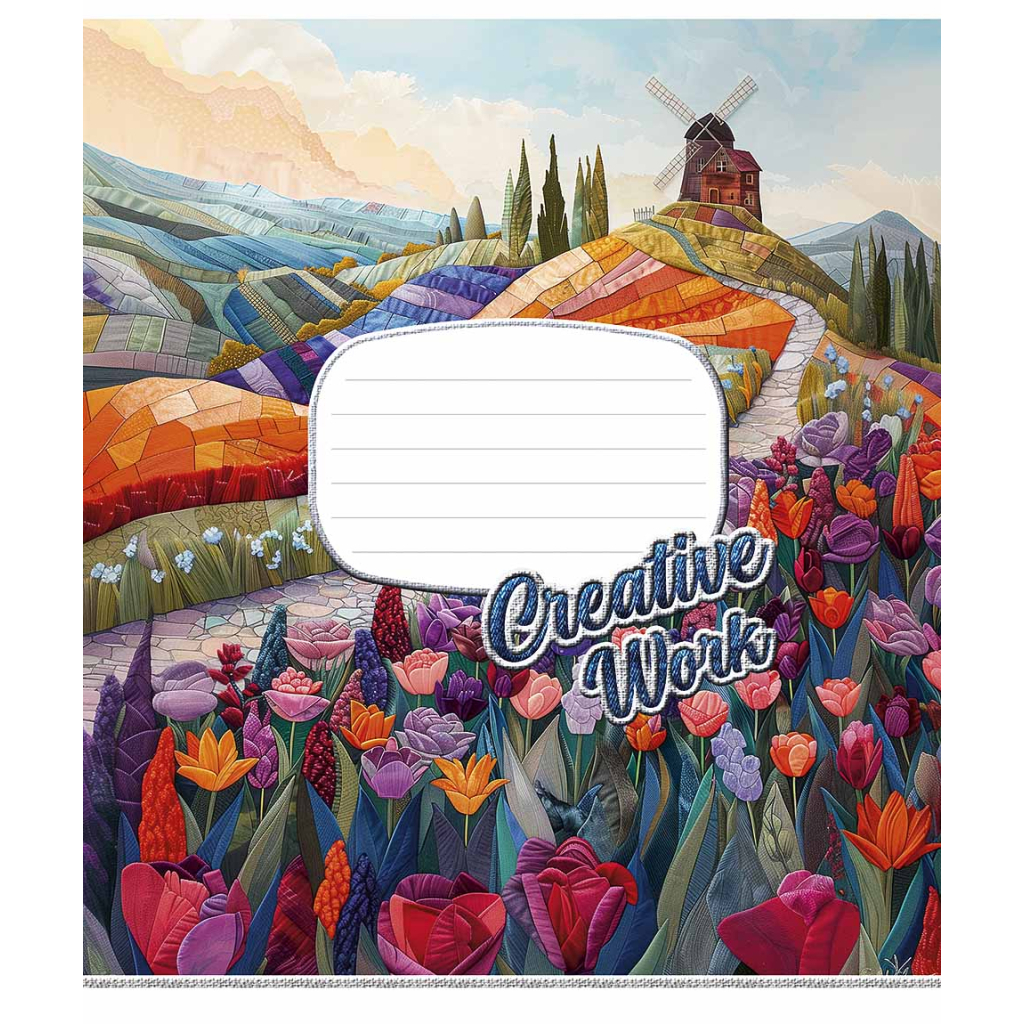 Зошит Школярик Creative work 18 аркушів клітинка (018-3537K) - зображення 1