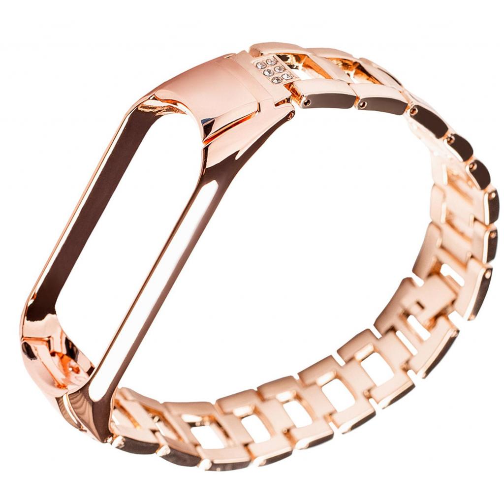 Ремінець до фітнес браслета XoKo Metal Jewerly для Xiaomi Mi Band 3/4 Gold (XK-XM-NF-GD) - зображення 1