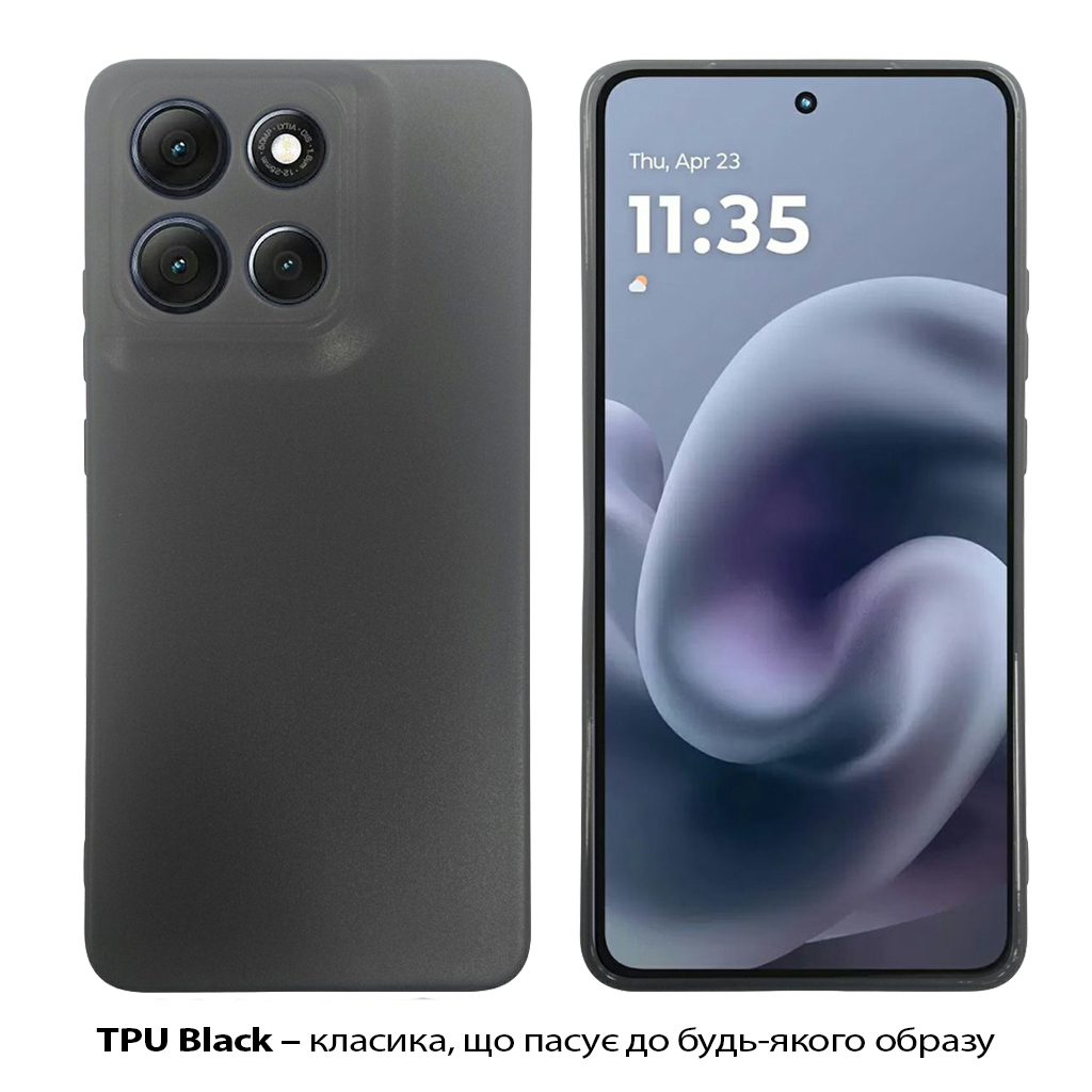 Чохол до мобільного телефона BeCover Silicone Motorola Moto G86 Black (713768) - зображення 2