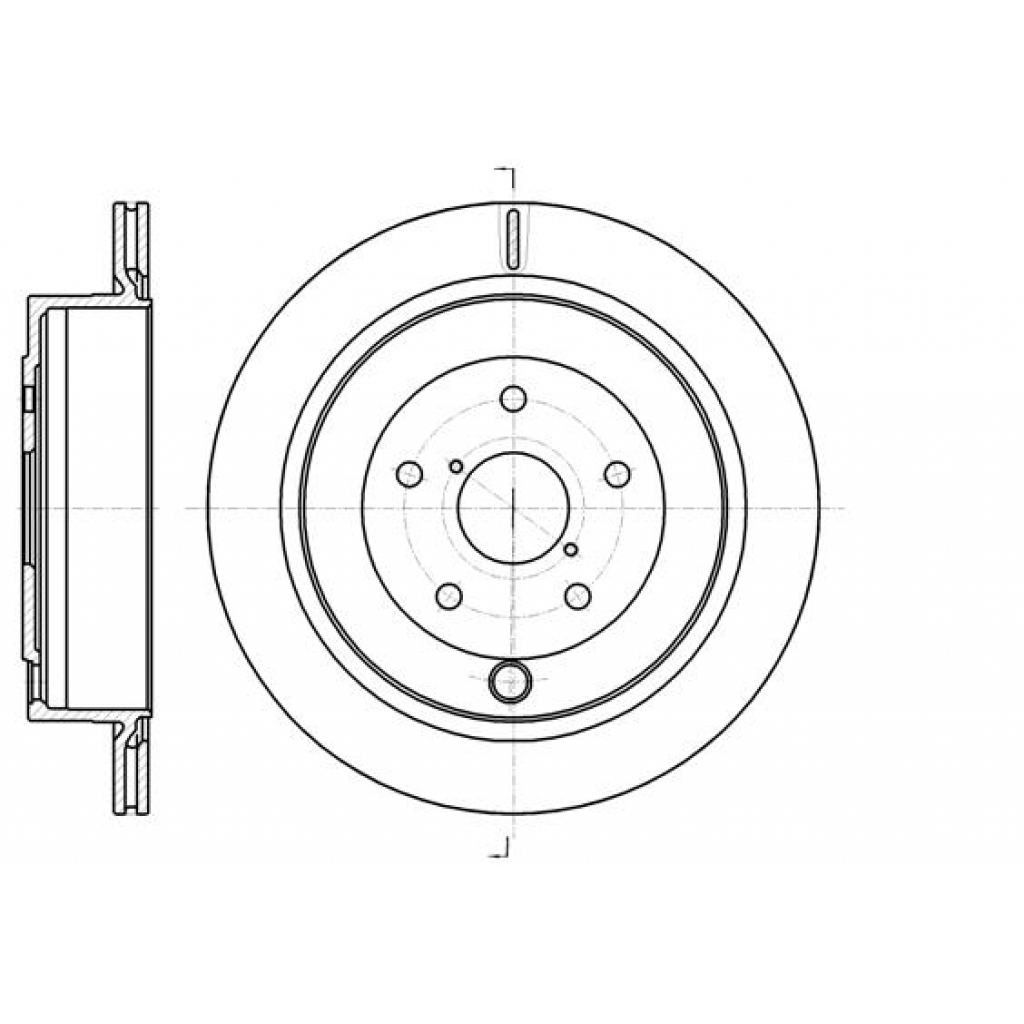 Гальмівний диск REMSA 61042.10 - зображення 1