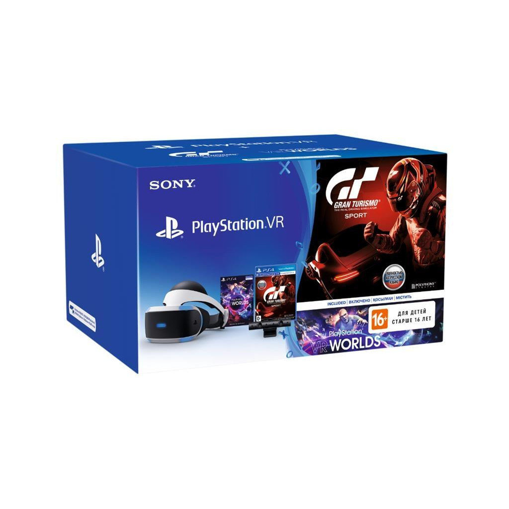 Окуляри віртуальної реальності Sony PlayStation VR (Camera +GTSport +VR Worlds) - зображення 12