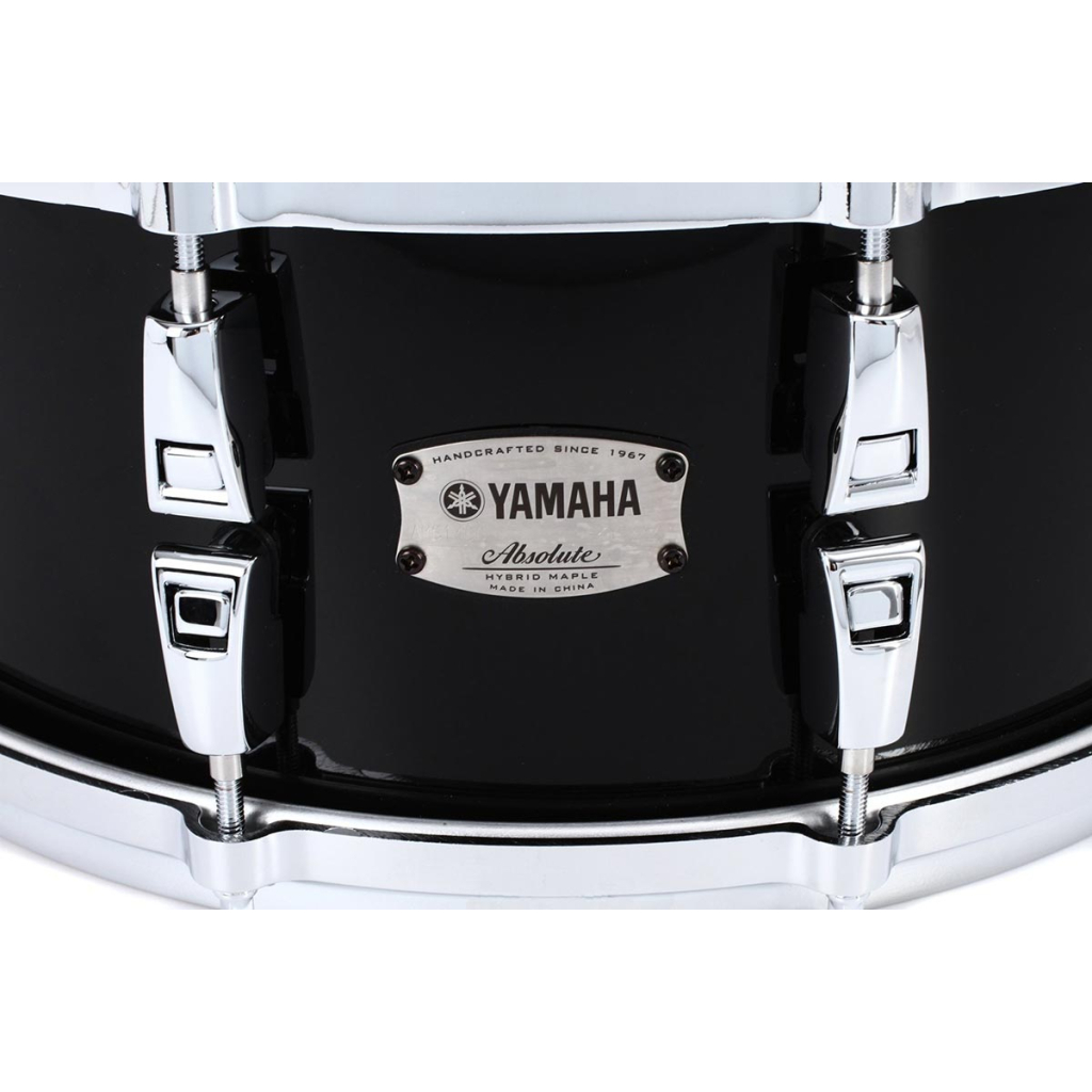 Малий барабан Yamaha Absolute Hybrid Maple Snare 14" (Solid Black) (AMS1460 SOB) - изображение 5