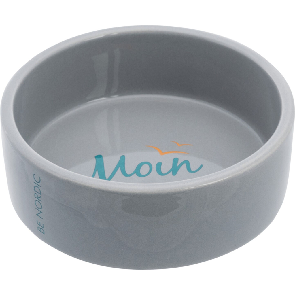 Посуд для собак Trixie Миска керамічна BE NORDIC 1.4 л/20 см (сіра) (4011905243559) - зображення 1