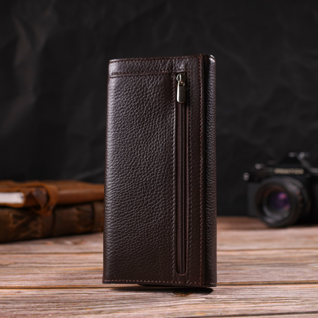 Гаманець Canpellini Шкіряний Коричневий (21723) - зображення 9