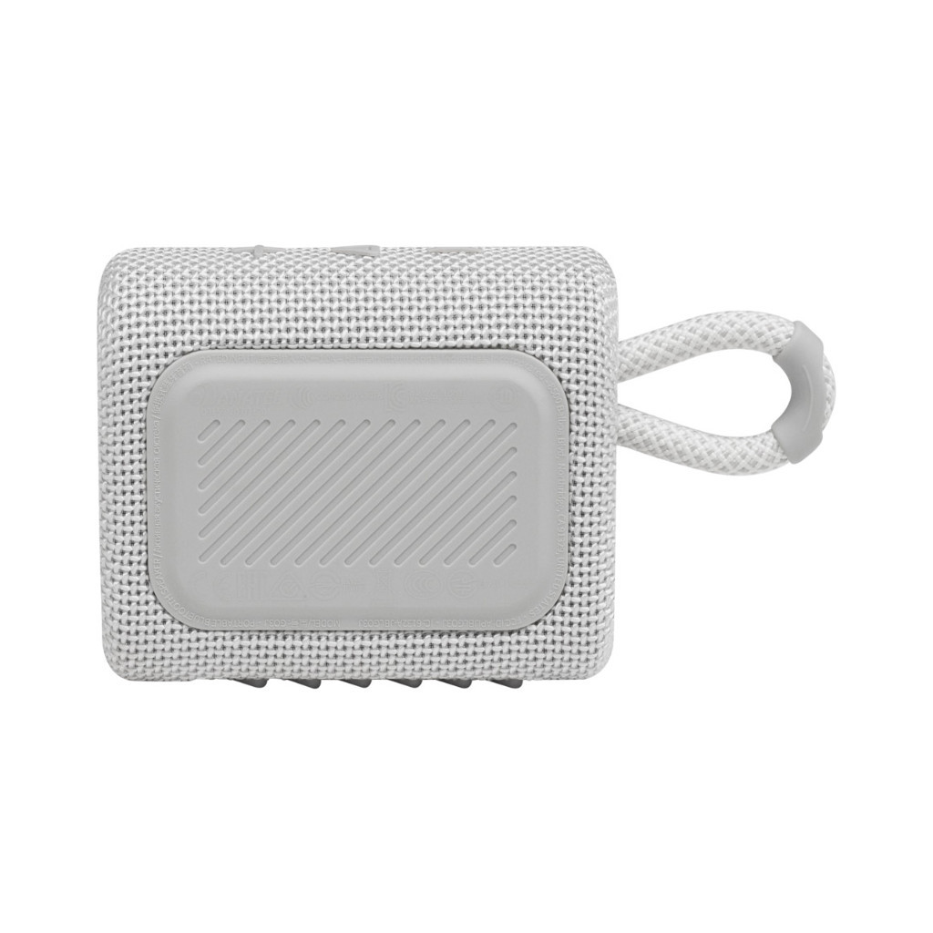 Акустична система JBL Go 3 White (JBLGO3WHT) - зображення 3