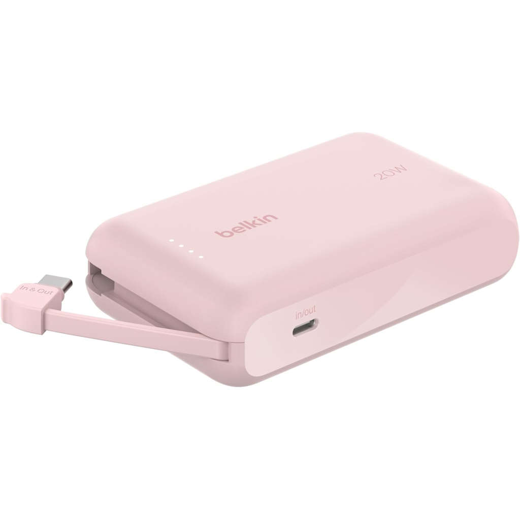 Батарея універсальна Belkin 10000mAh, 20W, USB-C, Pink (BPB021HQPK) - зображення 10
