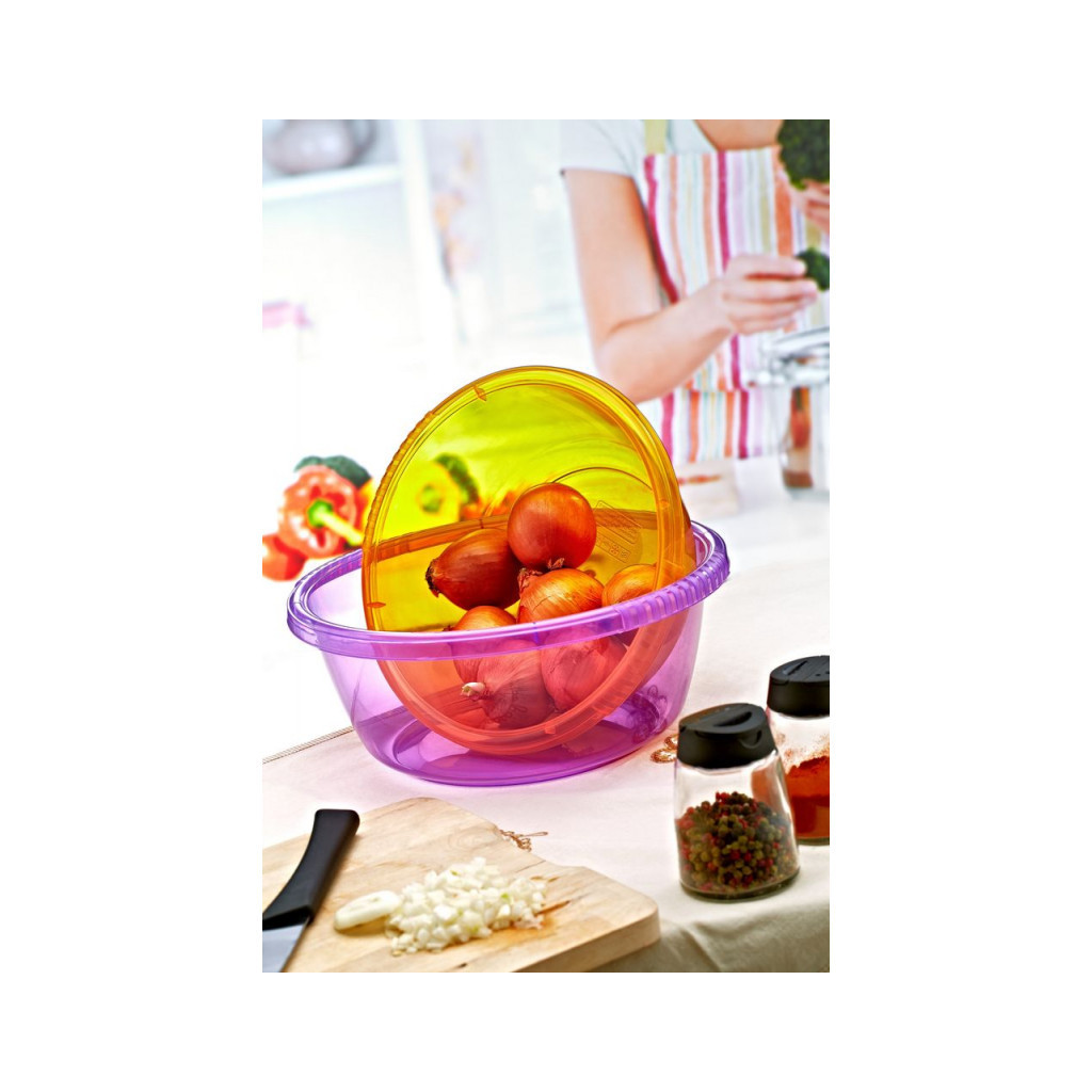 Таз Irak Plastik Круглий Прозорий 1.6 л (5964) - зображення 2