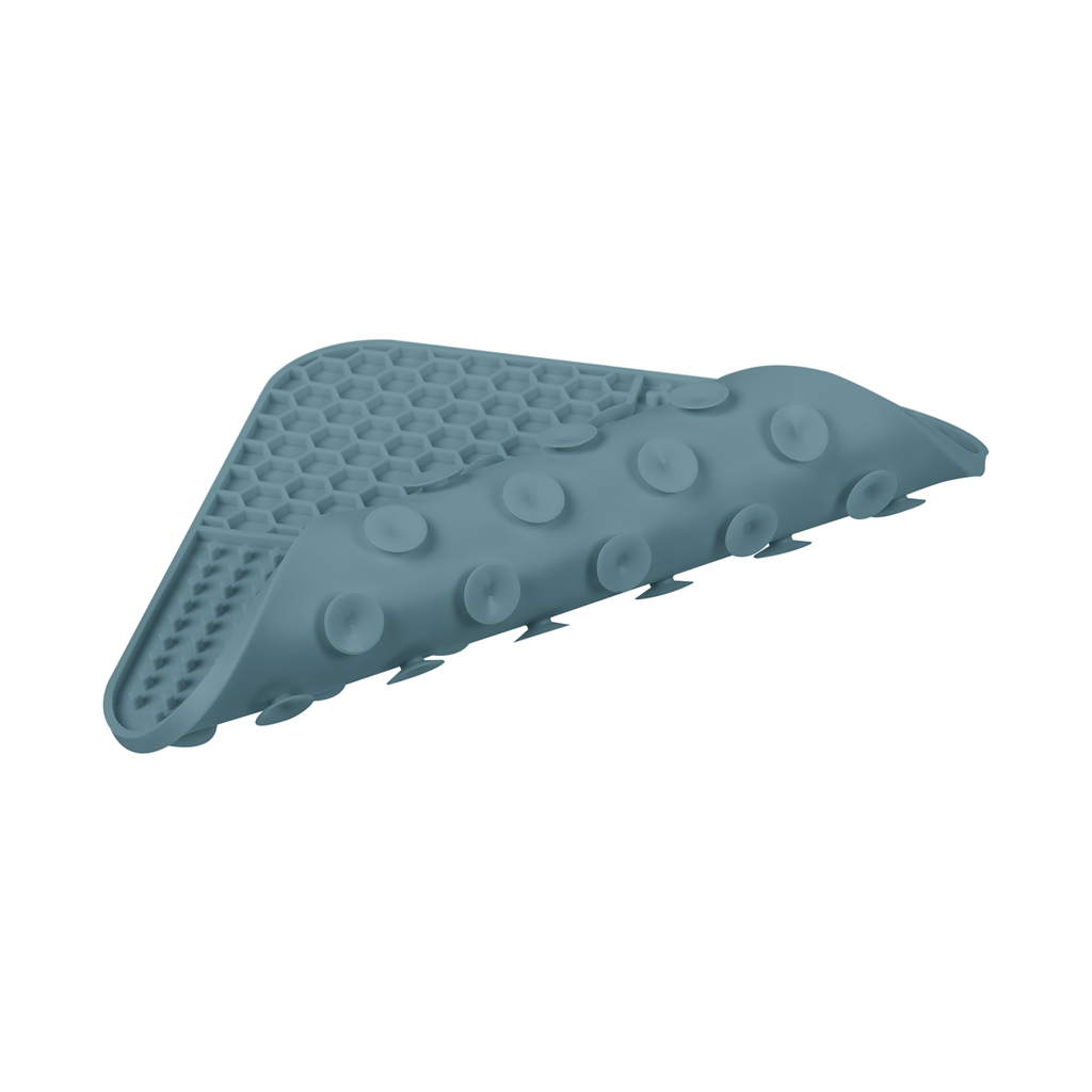 Універсальний посуд для тварин WAUDOG Silicone Килимок для злизування 19х19х1 см сірий (235211) - зображення 4