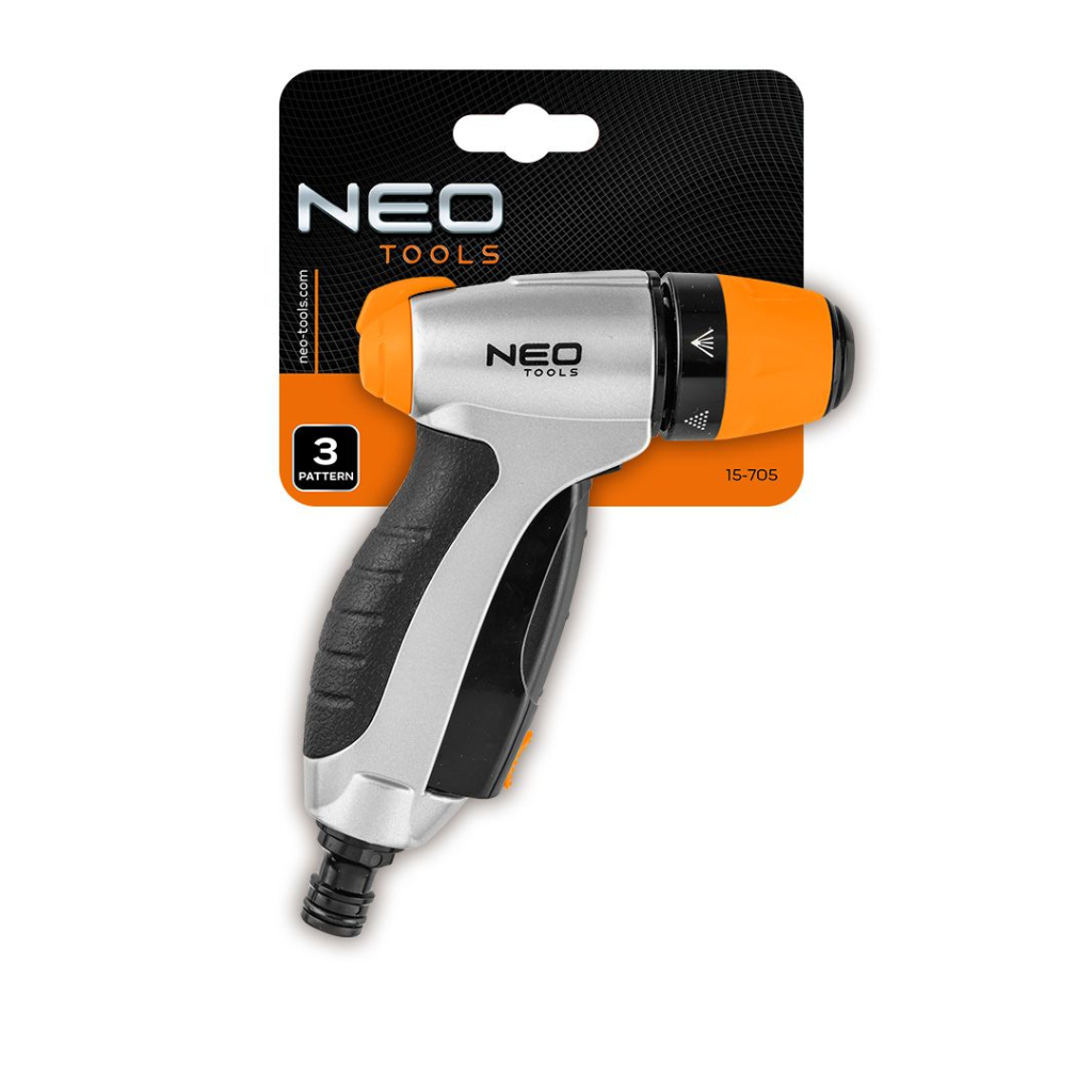 Пістолет для поливу Neo Tools ручний, пістолетний, 3 функції, блокування (15-705) - изображение 9