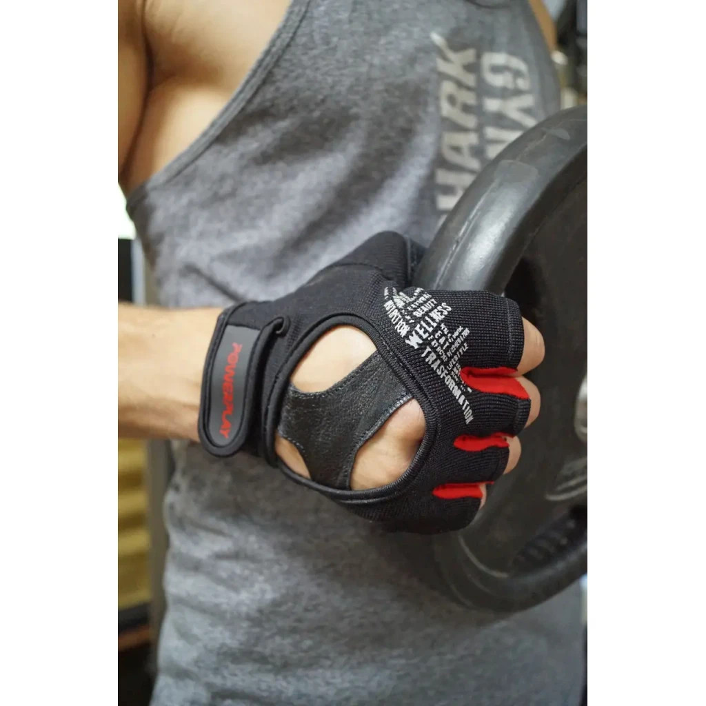Рукавички для фітнесу PowerPlay 2222 Чорні XL (PP_2222_XL_Black) - изображение 7