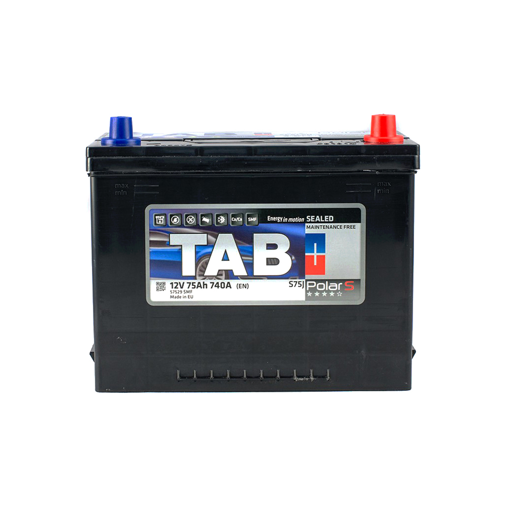Акумулятор автомобільний TAB 75 Ah/12V Polar S Euro Japan (246 875) - зображення 1